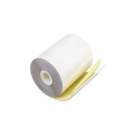 3" X 3" (100'), 2 Ply White/Canary<br>Carbonless Paper Rolls 50/Case