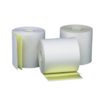 3-1/4" X 3" (100') White/Canary Carbonless<br>2-Ply, 50 rolls/case