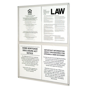 Wall Frames For Compliance Signage