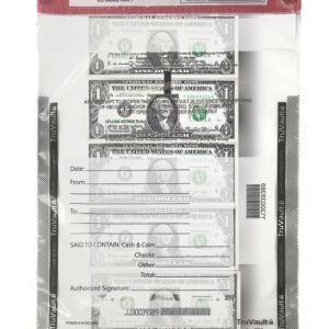 Tamper Evident Security Deposit Bags - Clear