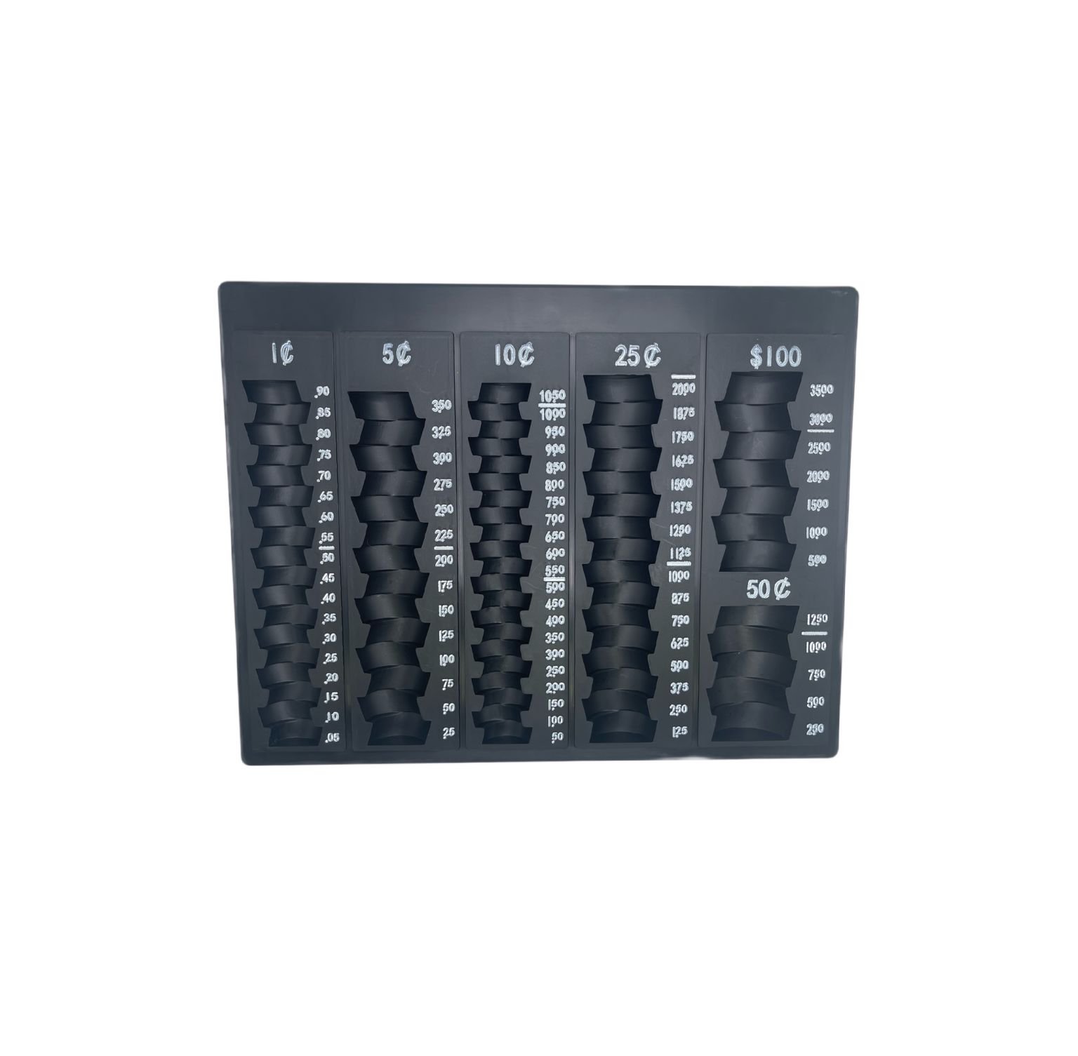 Self Counting Loose Coin Tray Black 1/pkg Breckenridge Financial