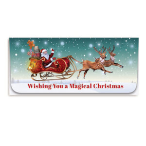 Holiday Currency Envelopes printed Foil and Four-color litho with white outer envelopes, 500/box