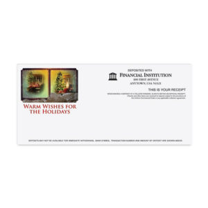 Holiday Teller Receipts, Printed Four-color litho, 2,500/case