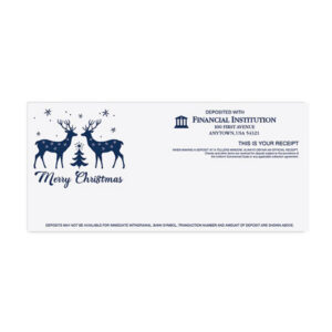 Holiday Teller Receipts, Printed Two-color litho, 2,500/case