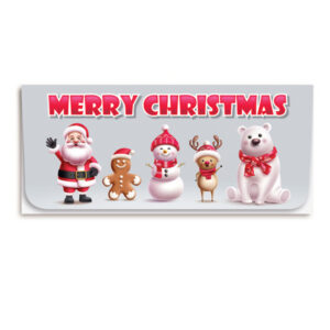 Holiday Currency Envelopes printed Four-color litho with white outer envelopes, 500/box