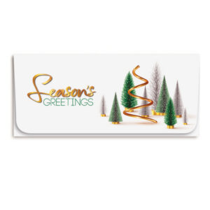 Holiday Currency Envelopes printed Four-color litho with white outer envelopes, 500/box