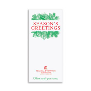 Holiday Drive-Up Envelopes printed One or Two-color litho, 2,500/case