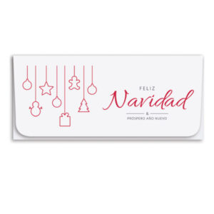 Holiday Currency Envelopes printed One and Two-color litho with White Sealing Envelopes, 500/box